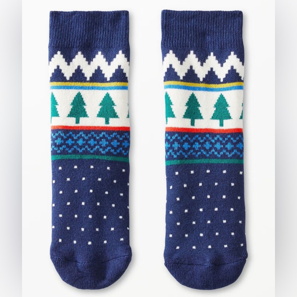 🖤NWOT HANNA ANDERSSON KIDS HOLIDAY CREW SOCKS SIZE M/L🖤